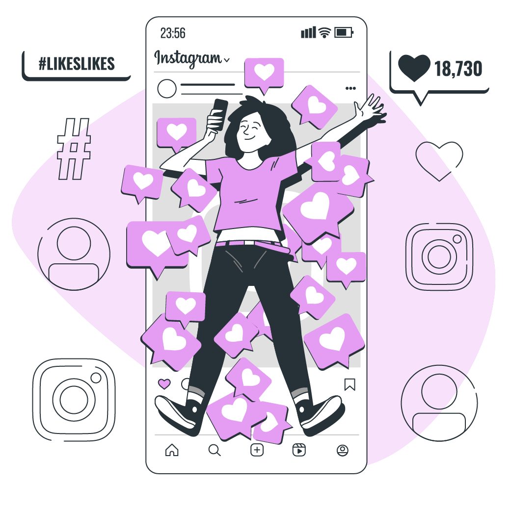 Instagram Ads Illustration