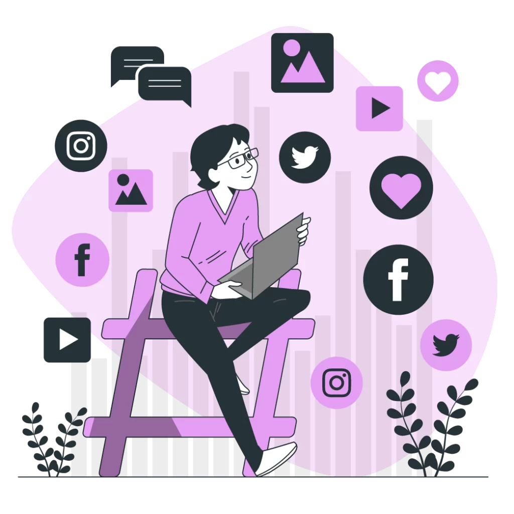 Social Media Marketing illustration