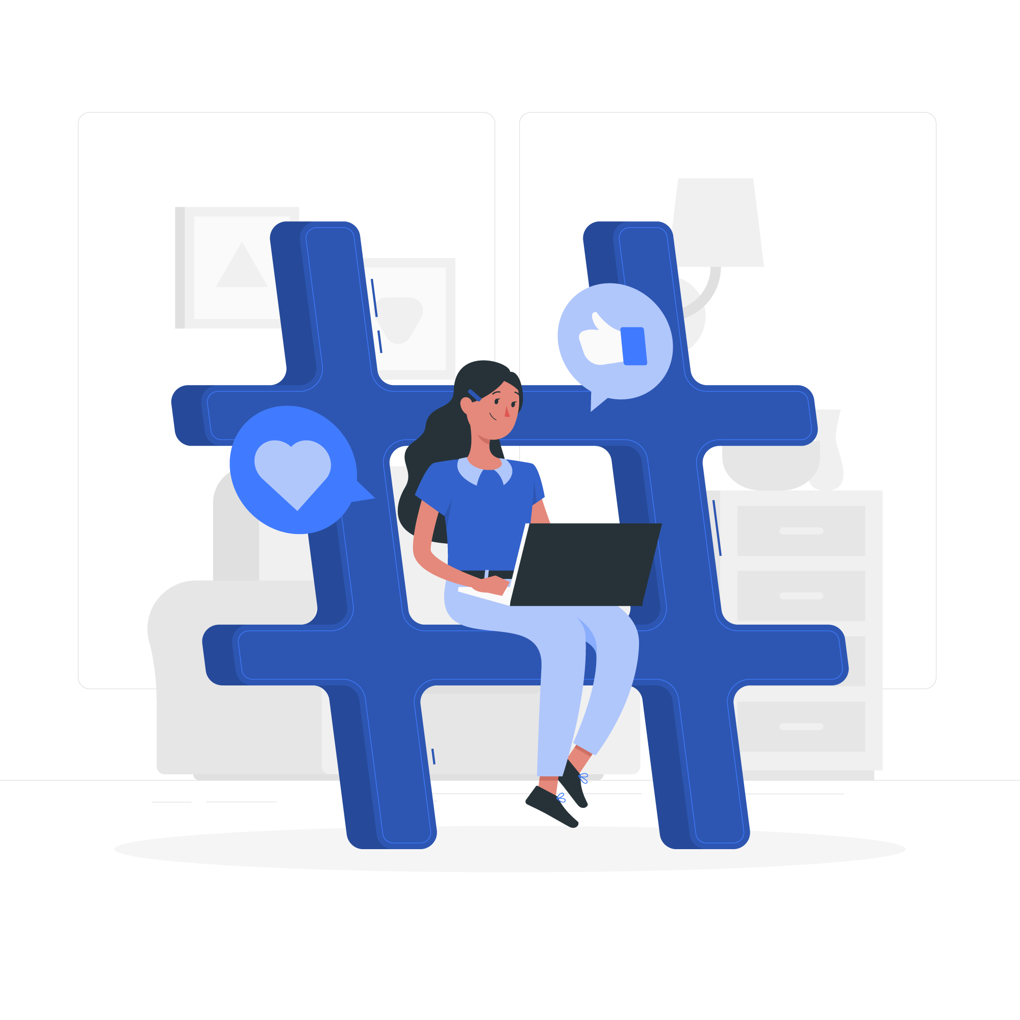 linkedin ads illustration