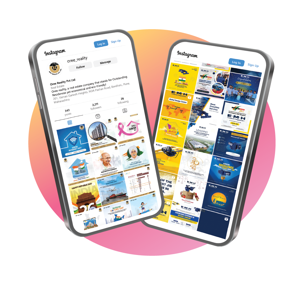 Digitech Magic clients social media mockup