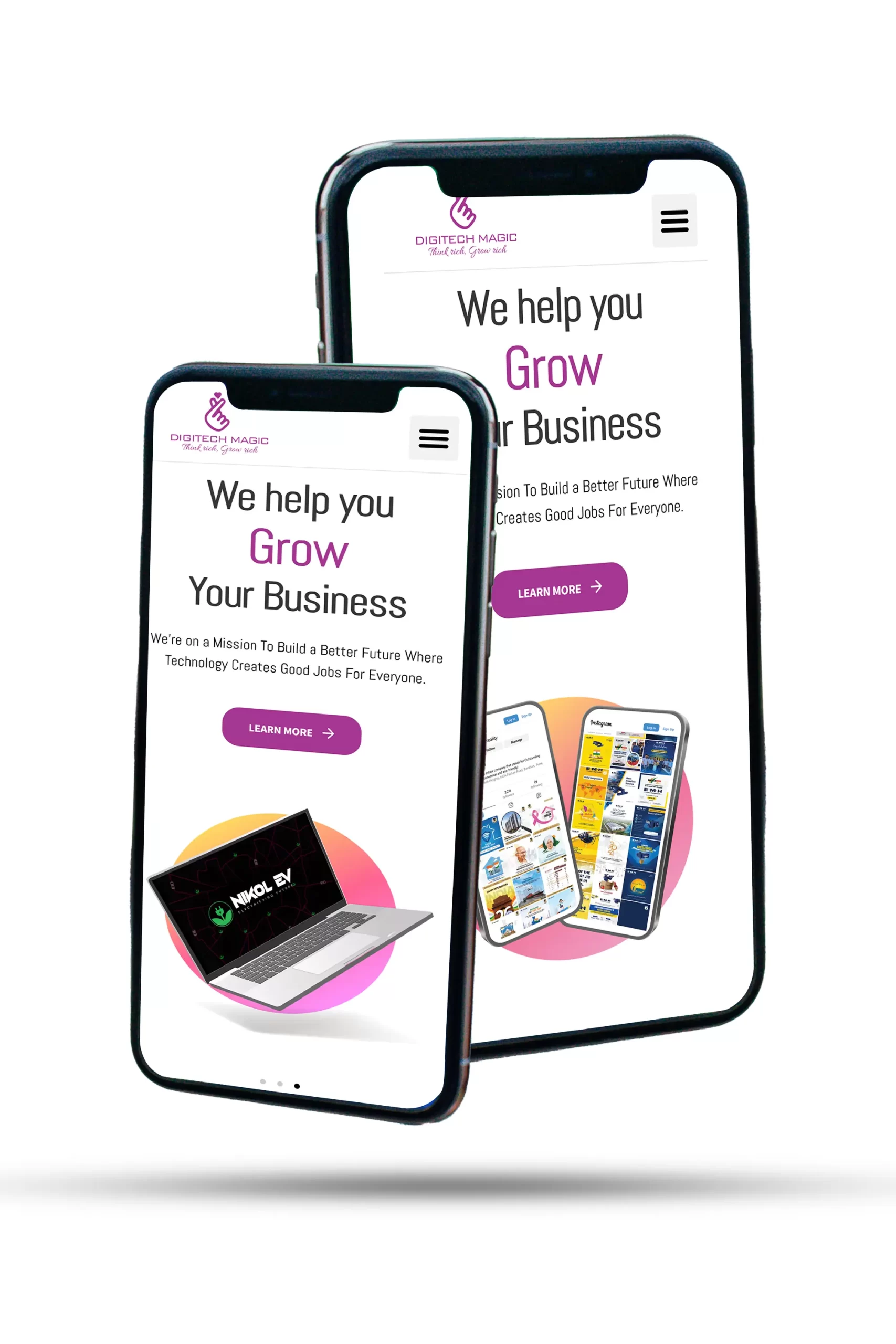 simple premium mobile phone mockup design
